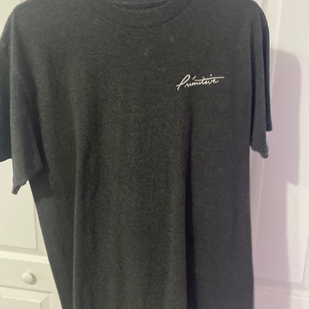 grey flower tee shirt